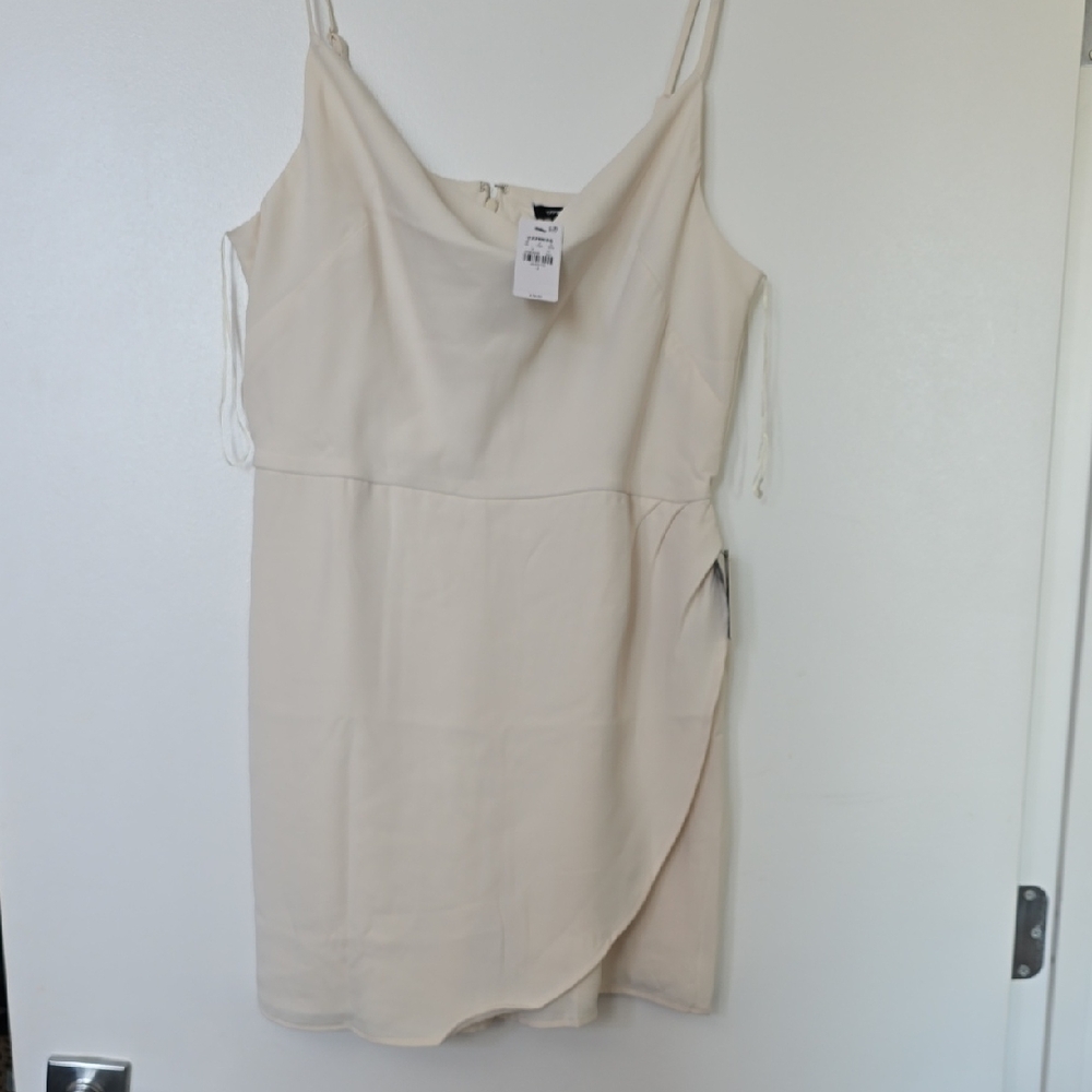 Express Cream Draped Romper